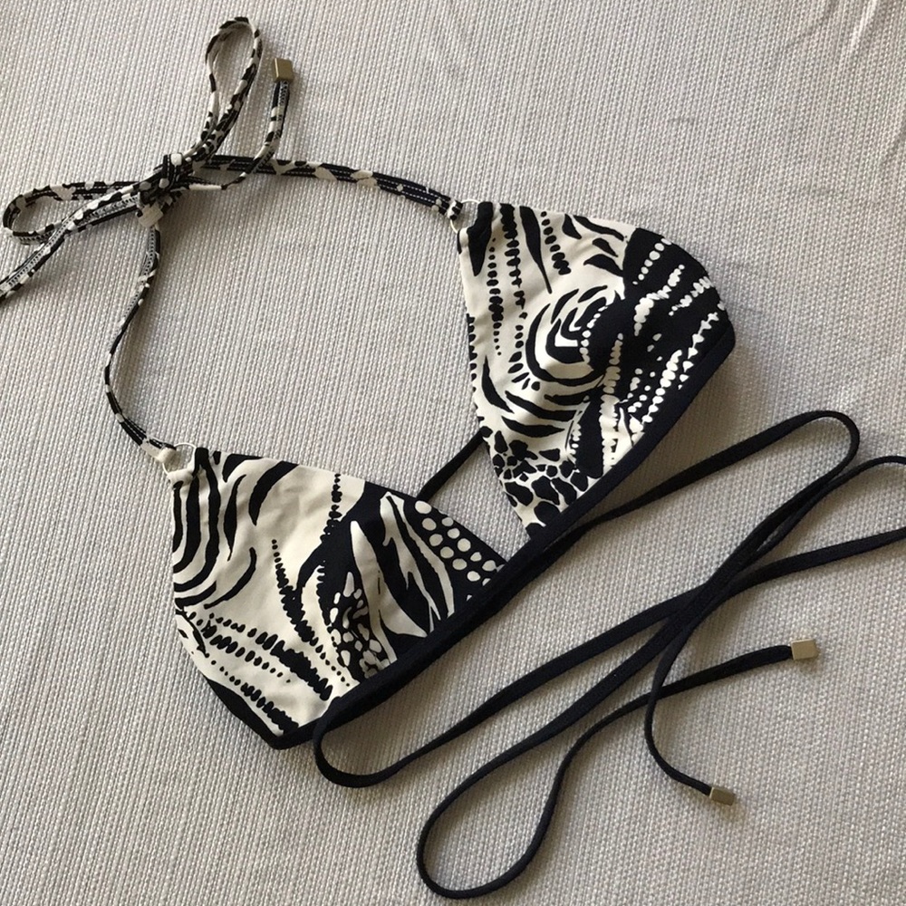 Vitamin A wrap triangle bikini top